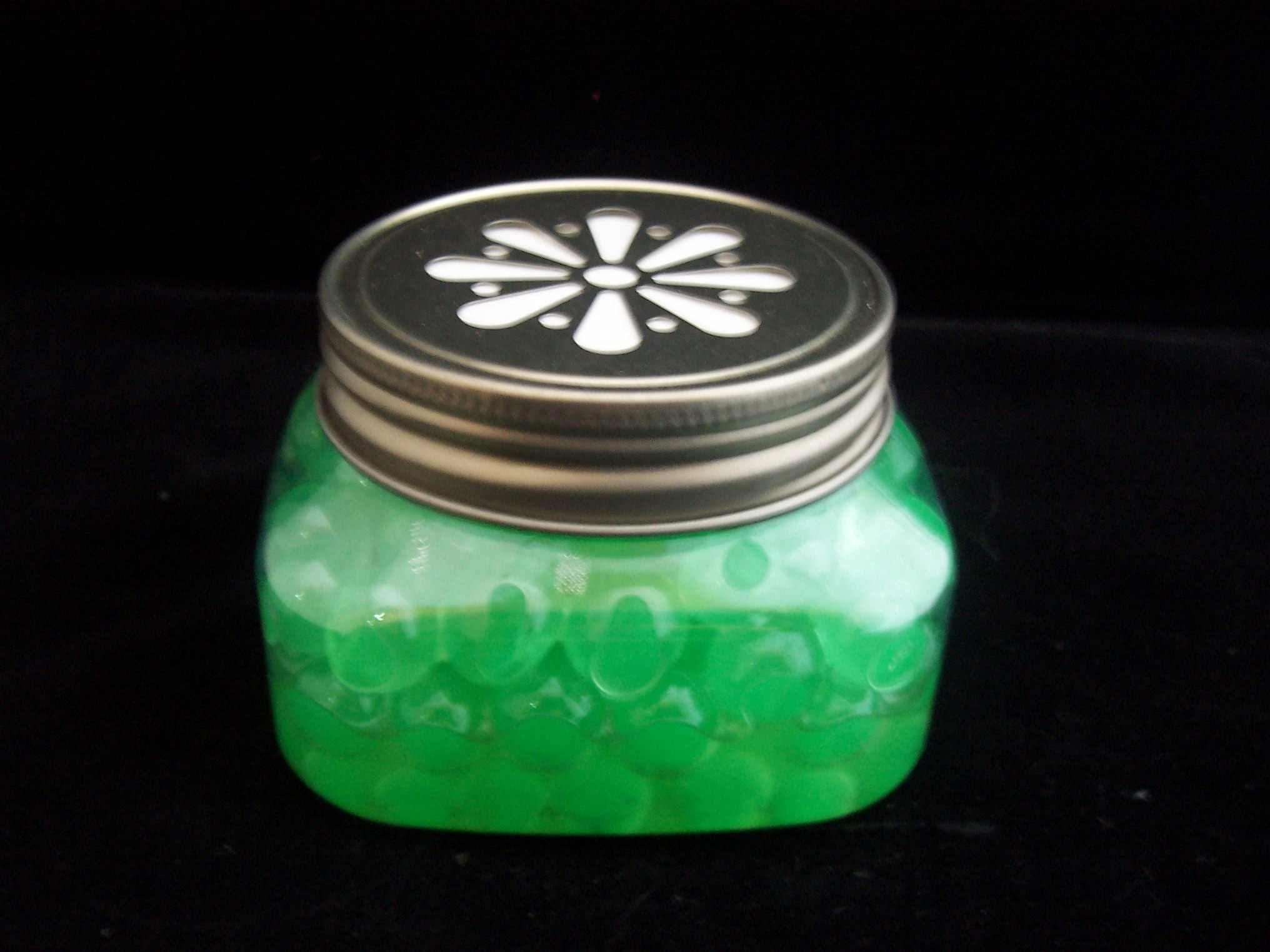 PET 8 oz. Firenze (Square) Jar with Daisy Lid