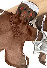 Gingerbread Man Organza Bag