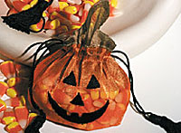 Pumpkin Organza Bag 4.5"x4.5"
